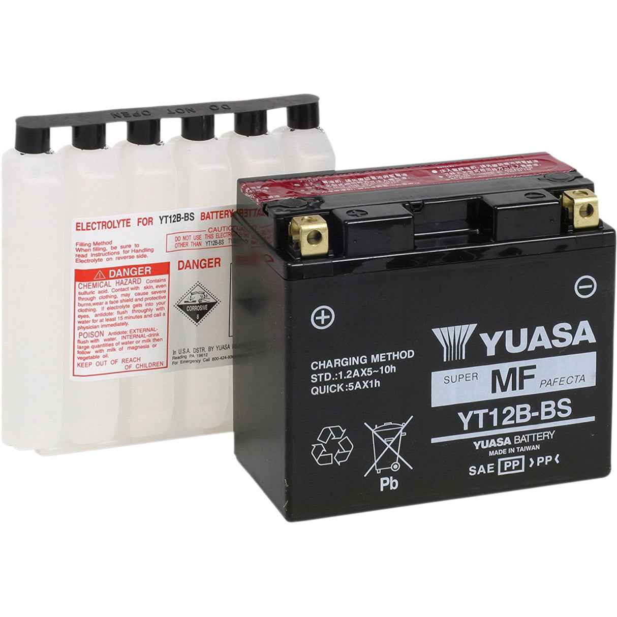 Yuasa YTX Battery - YUAM6212B For Ducati Motorcycles 2006-2022 | Triumph Motorcycles 2007-2014 | Kawasaki Ninja 2005-2010
