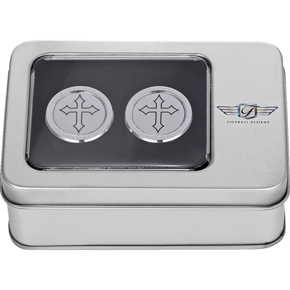 FIGURATI DESIGNS 3550-0359 FD41-DC-2730-SS Docking Covers cross - silver