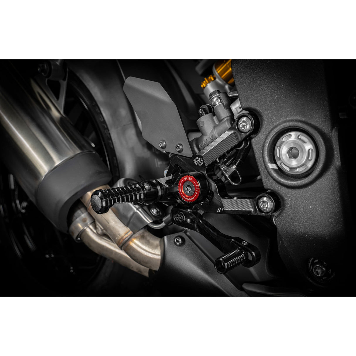 Gilles Tooling MUE2 Rearset - MUE2-T01-B Triumph Speed Triple 1200 2022-2024