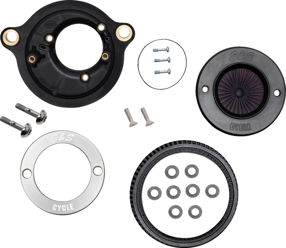 Air Stinger Stealth Air Cleaner Kit - Chrome Ring - 1010-2958