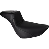 LePera Kickflip Daddy Long Legs Low Rider Seat Basket Weave Black FL FX - LYR-590DLBW For Harley Softail 2018-2024
