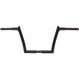 FAT Baggers INC. 1-1/4" EZ Install Pointed Top Handlebar 10" Black - 908010-B For Harley Motorcycles 2007-2025