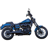 S&S Cycle 2-Into-1 Qualifier Exhaust System Guardian Black - 550-1098 For Harley Dyna 2006-2007