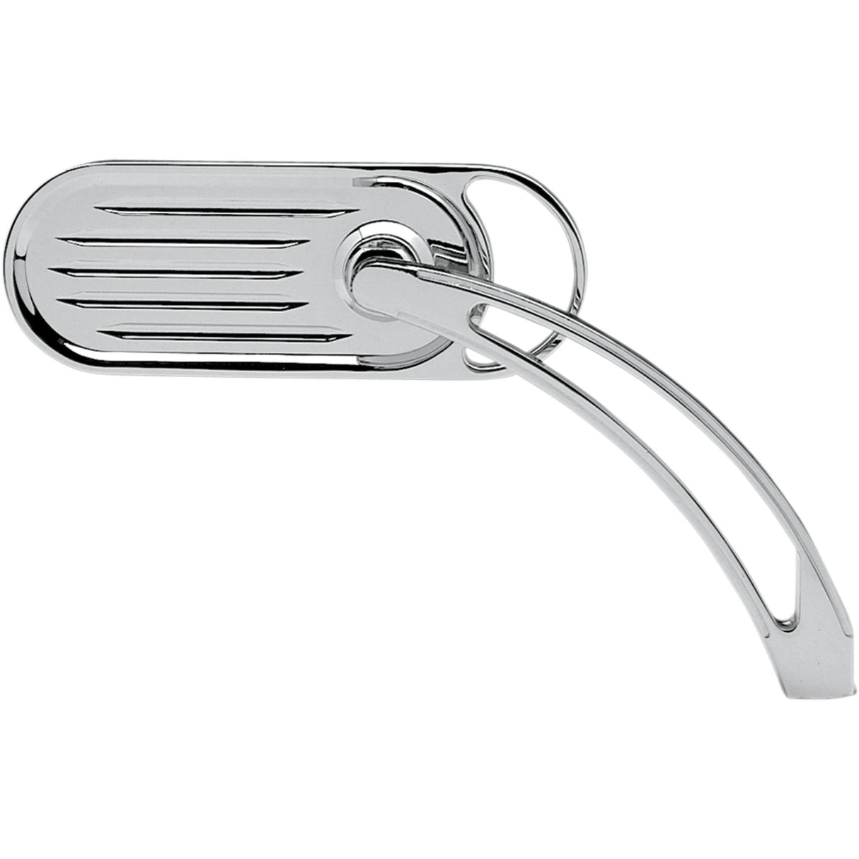ARLEN NESS DS-302033 13-040 Chrome Mirror Mirror - Side View - Grooved Slingshot - Oval - Chrome