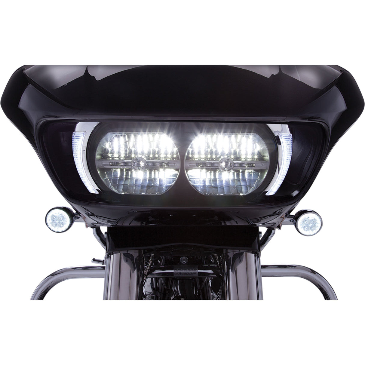 Ciro Fang® Headlight Bezels Chrome - 45250 For Harley Road Glide 1998-2026