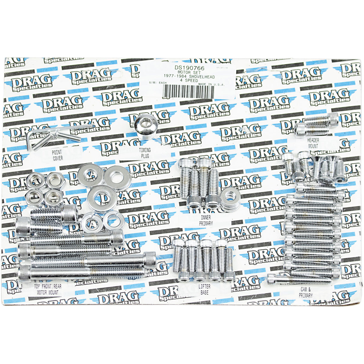 Drag Specialties Bolt Kit - DS-190766 For Harley Motorcycles 1977-1984