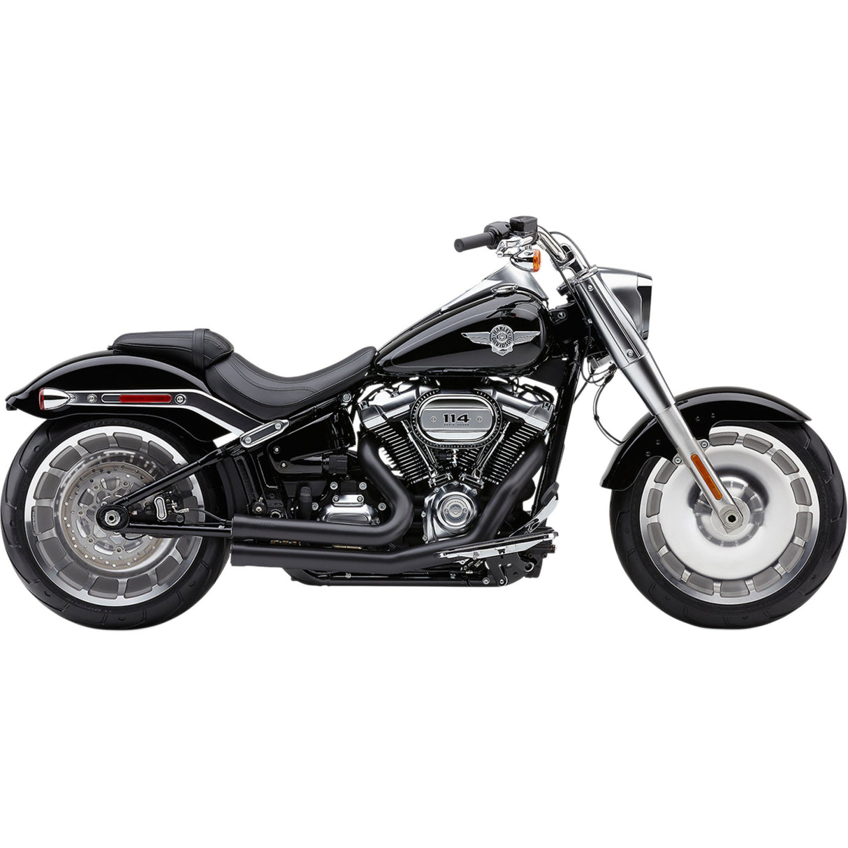 Cobra Speedster Short 2-Into-2 Exhaust System - 6715B For Harley Softail 2018-2020