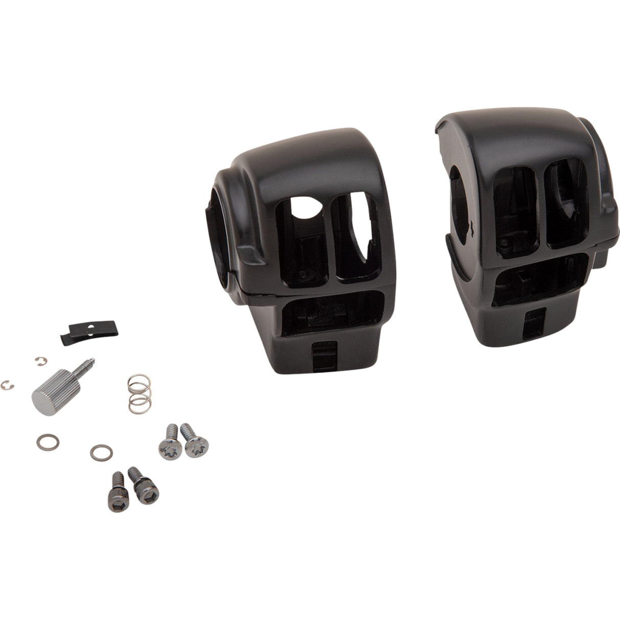 DRAG SPECIALTIES Handlebar Switch Housing Kit - Matte Black