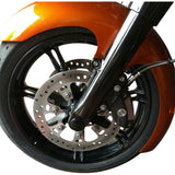 Klock Werks Flush Mount Front Axle Black With Black End Caps - KWS-01-0610 For Harley Motorcycles 2007-2025
