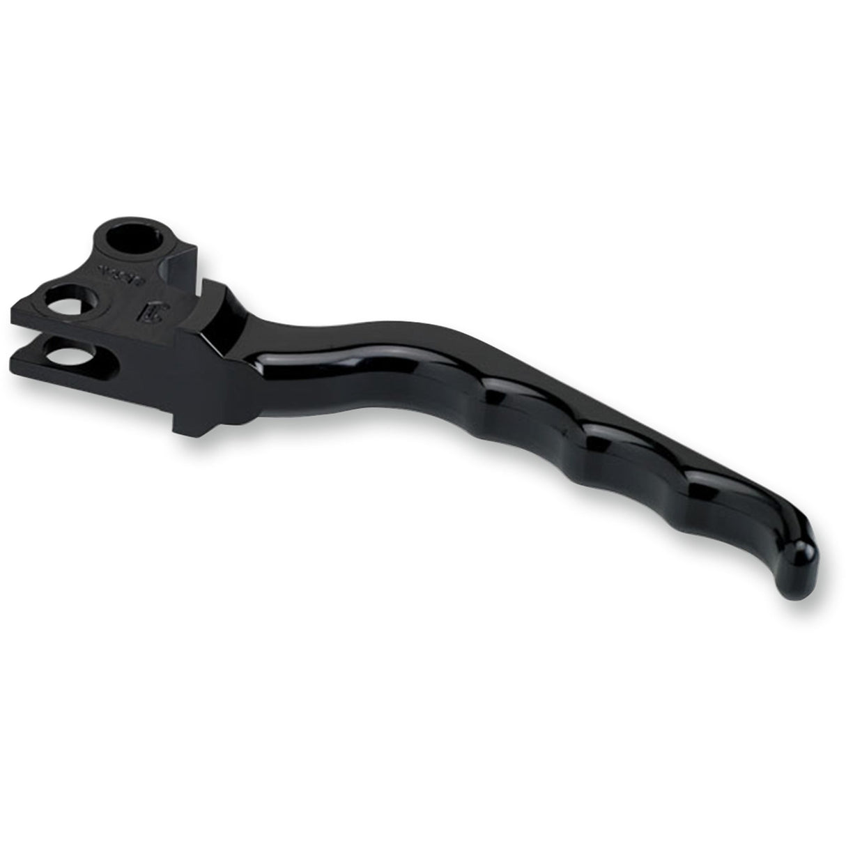 Joker Machine Billet Aluminum Clutch Lever Grooved Black - 03-31BLK For Harley Motorcycles 1982-2017