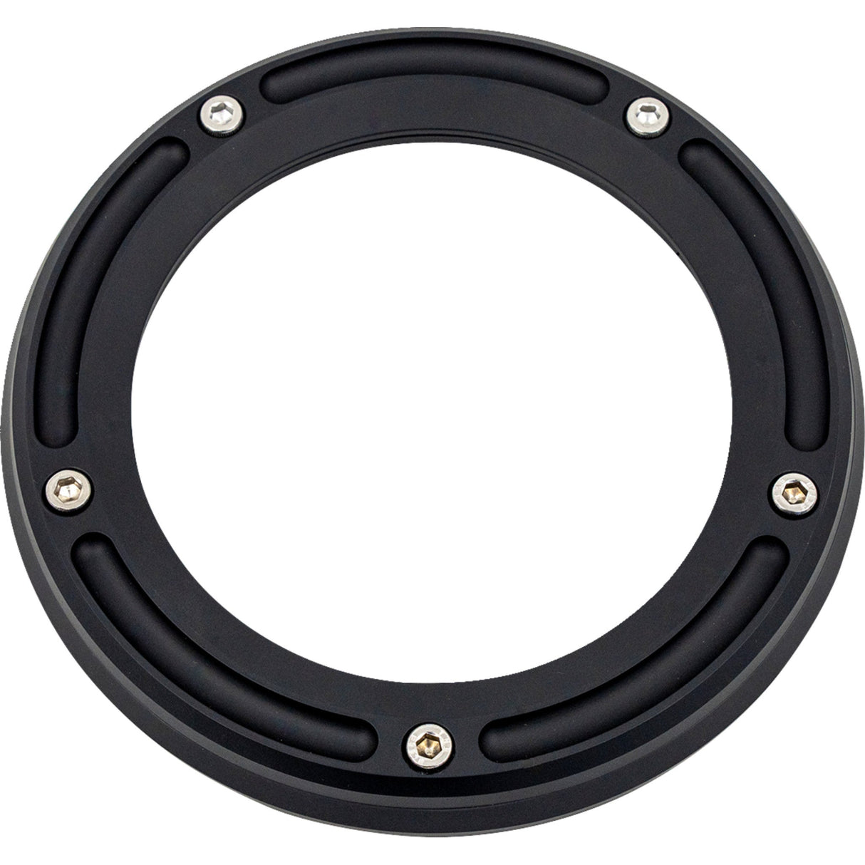 Trask Assault Derby Cover With Window Matte Black Big Twin - TM-0041MBK For Harley Motorcycles 1999-2018