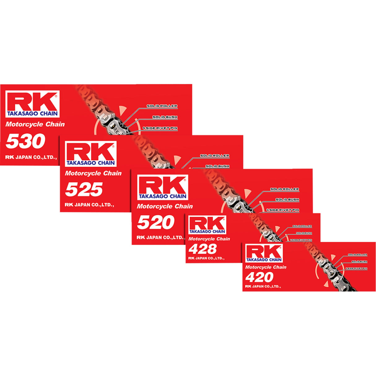 RK Standard (M) M520 Chain Standard Drive Chain 84 Links - M520-84