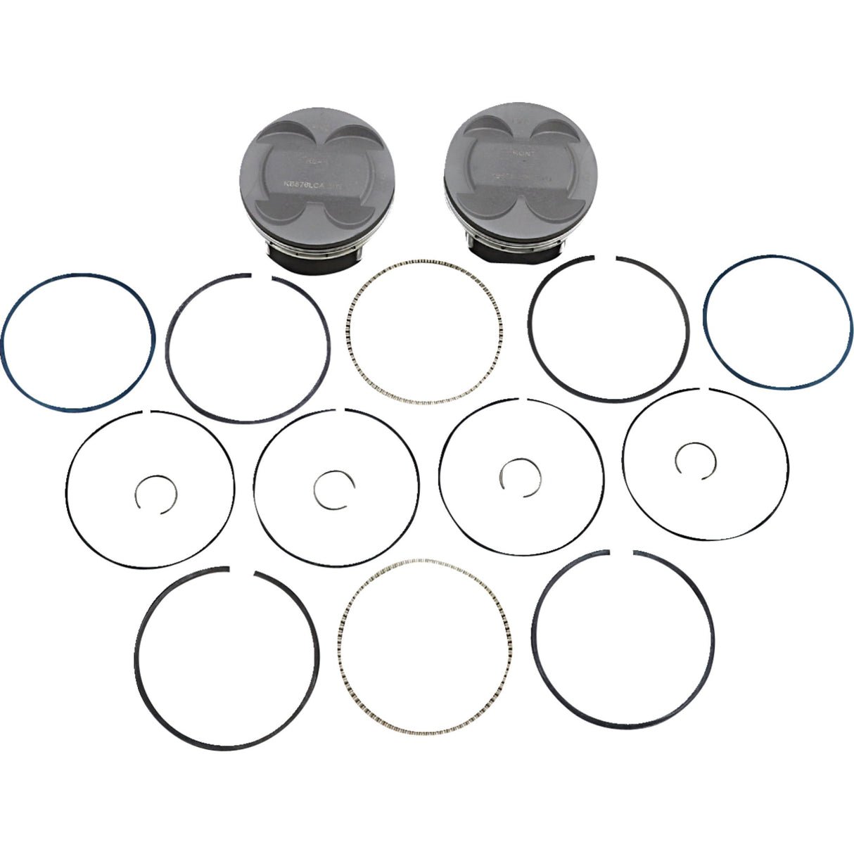 KB PERFORMANCE 0910-6177 KB576LCA.STD Piston Kit 124" - standard - m8