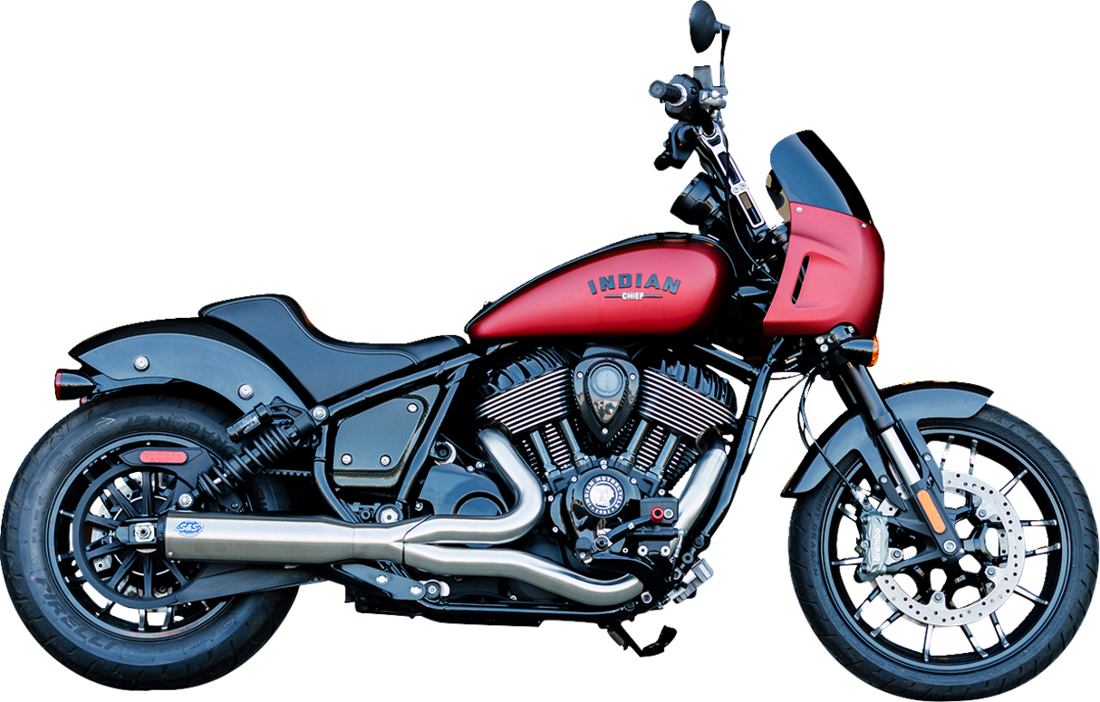 2-into-1 Qualifier Exhaust System - Stainless - 49-State - Indian Chief - 1810-3210