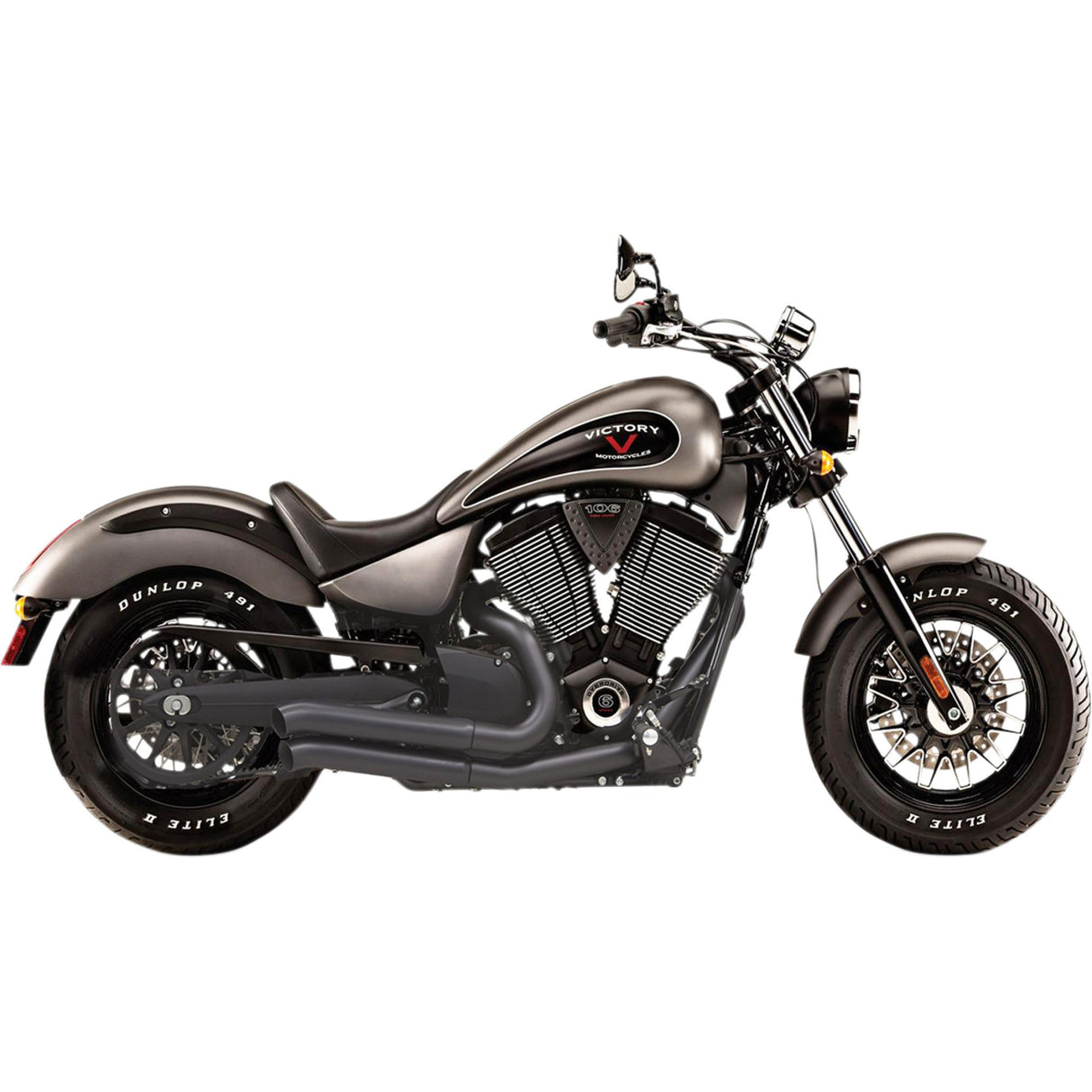 BASSANI XHAUST 1810-1997 6V23DB Pro-Street Exhaust System Pro-Street Exhaust - Black - Turnout