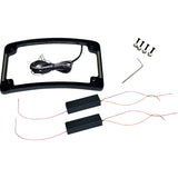 CUSTOM DYNAMICS 2030-0842 TF06-B Tri-Radius License Plate Frame with Flushmount LEDs Tri-Radius License Plate Frame w Flushmount LEDs - Black