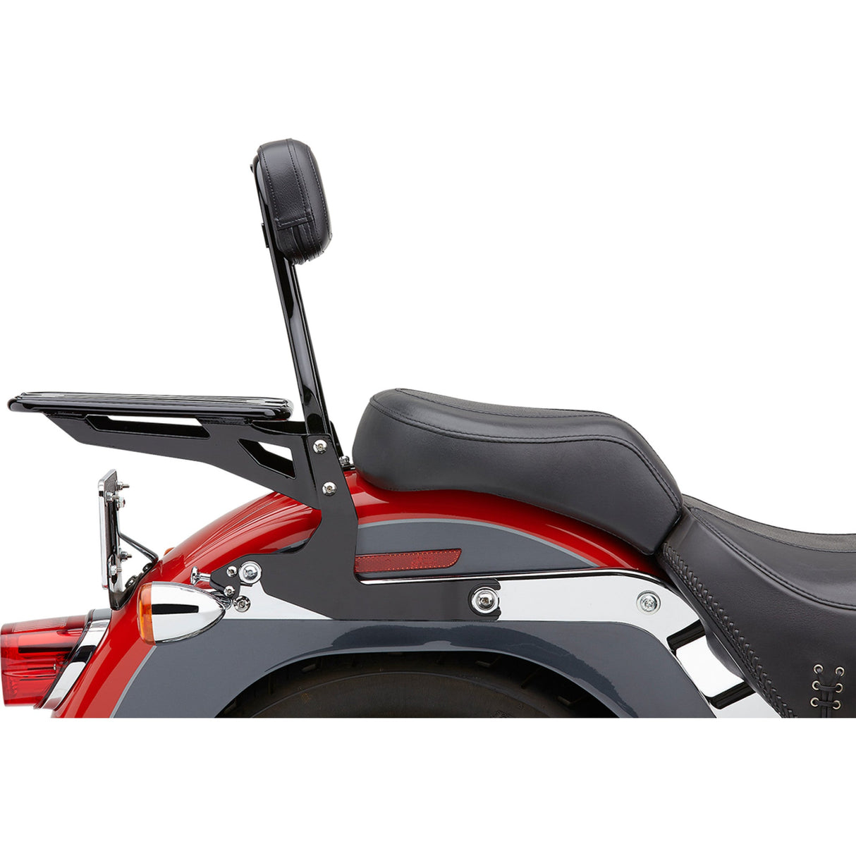 COBRA 1501-0556 602-2001B Detachable Backrest Kit - 14" - Black - Softail