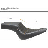 Mustang Squareback Seat - 75697 Yamaha Bolt 2014-2022