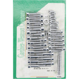 Gardner-Westcott Side Cover Bolt Kit Socket-Head Chrome - P-10-17-01 For Harley Touring 1999-2006