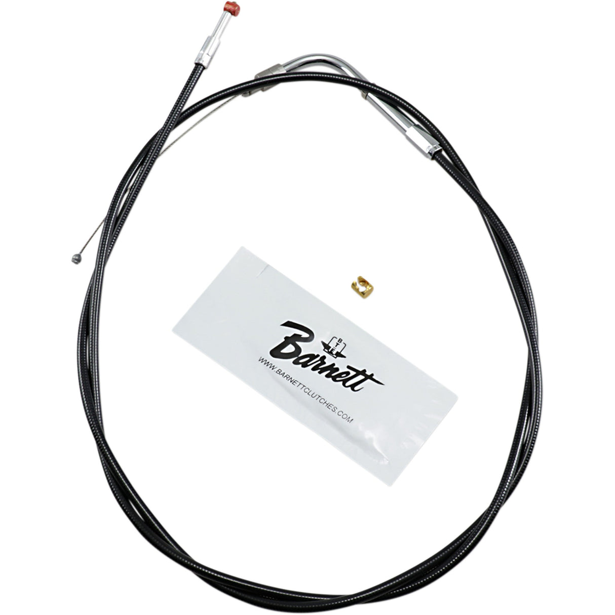 Barnett Black Vinyl Throttle Idle Cable +6" Size 48" Length - 101-30-30009-06 For Harley Touring 1996-2001