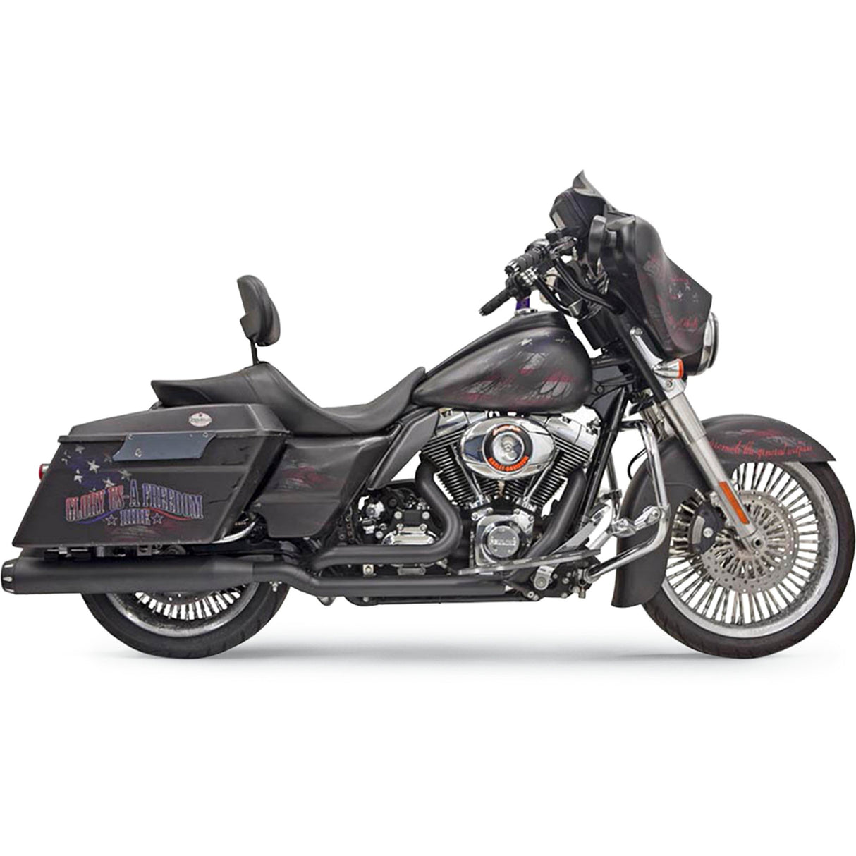 Bassani Xhaust True Dual Cross-Under Header - 11425A For Harley Touring 2009-2016