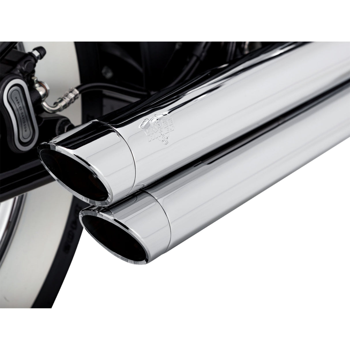 Vance & Hines Big Shots Staggered 2-Into-2 Exhaust System Chrome - 17341 For Harley Softail 2018-2024