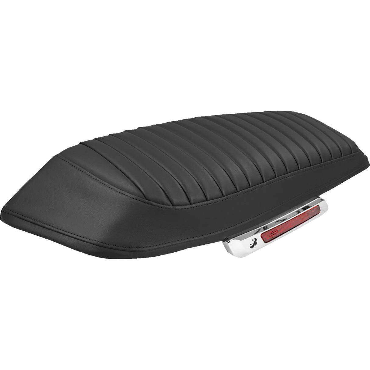 SADDLEMEN 3501-2360 L870-23-20300 Saddlebag Lid Covers tuck-n-roll - black stitch - flh/flt '23-'25