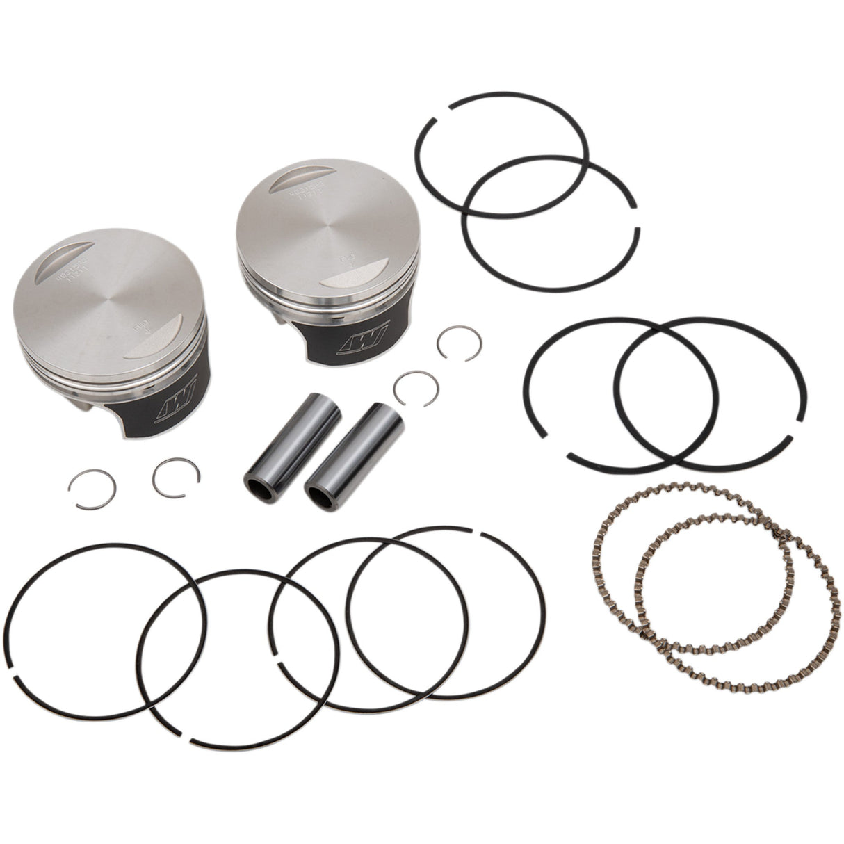 Wiseco Tracker Series™ Piston Kit 3.518" 1340 Cc 80 Cubic Inch +0.020" Evolution - K0215P2 For Harley Motorcycles 1984-1999