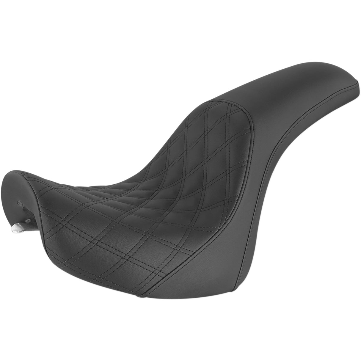 Saddlemen Profiler™ Lattice Stitch Seat Front Lattice Rear Smooth Black - 800-02-149 For Harley Softail Deuce 2000-2007