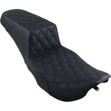 Saddlemen Step-Up Seat — Full Lattice Stitch Black - 897-06-175 For Harley Touring 1997-2007