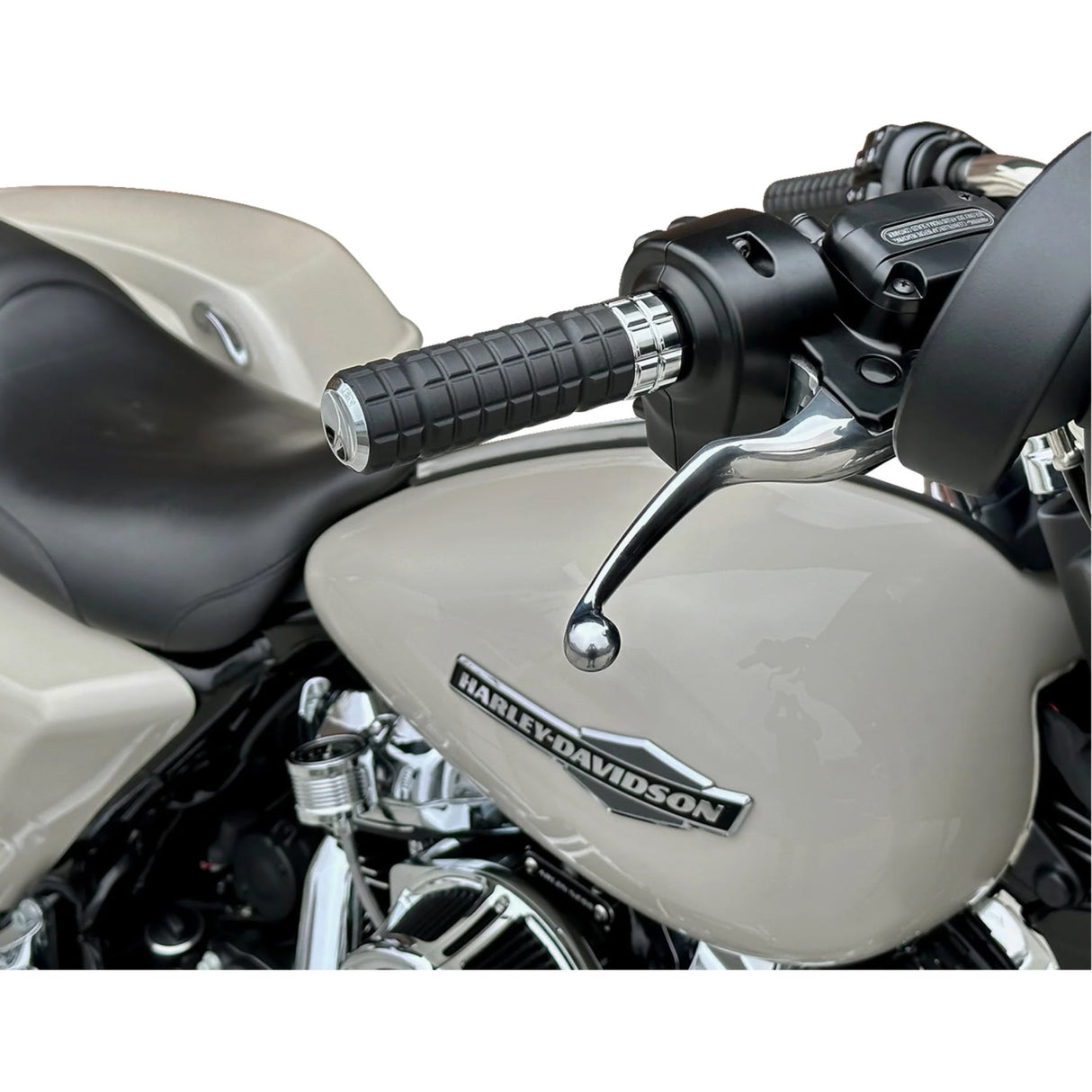 Arlen Ness SpeedLiner Grips TBW Chrome - 500-063 For Harley Touring 2023-2026
