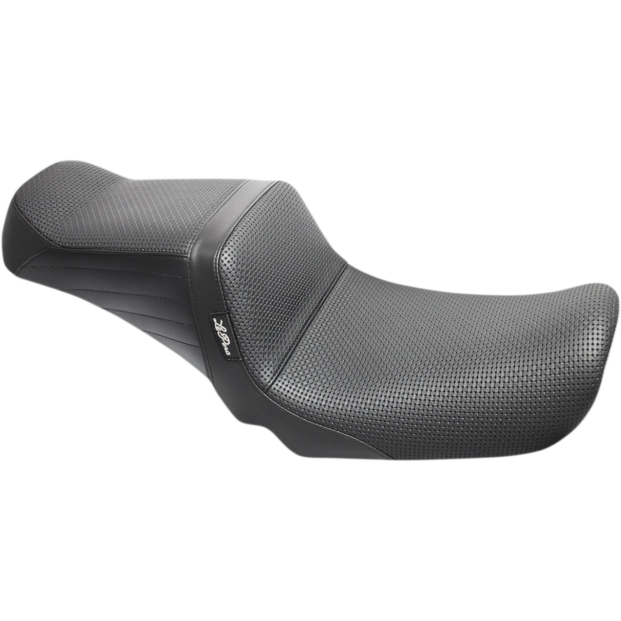 LePera Tailwhip Seat Basketweave Black - LK-581BW For Harley Dyna 2006-2017