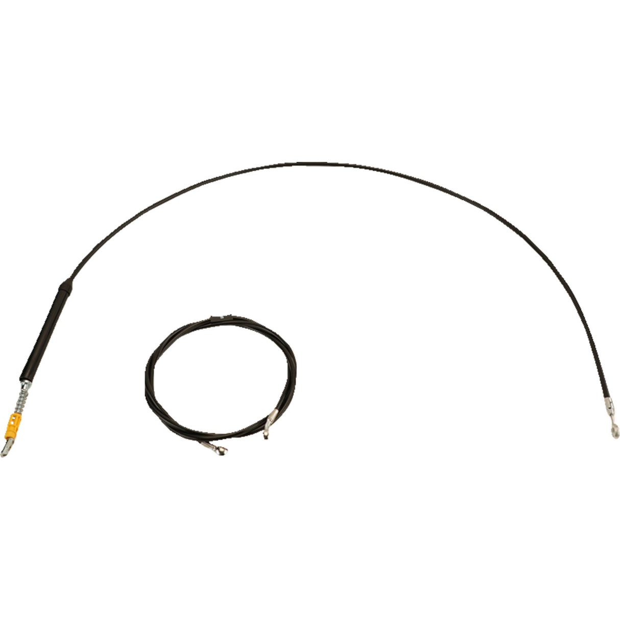 LA CHOPPERS 0662-1250 LA-8060KT-13B Standard Black Vinyl Braided Handlebar Cable/Brake Line Kit — Ape Hanger - 12" - 14" Ape Hanger Handlebars - Black Vinyl