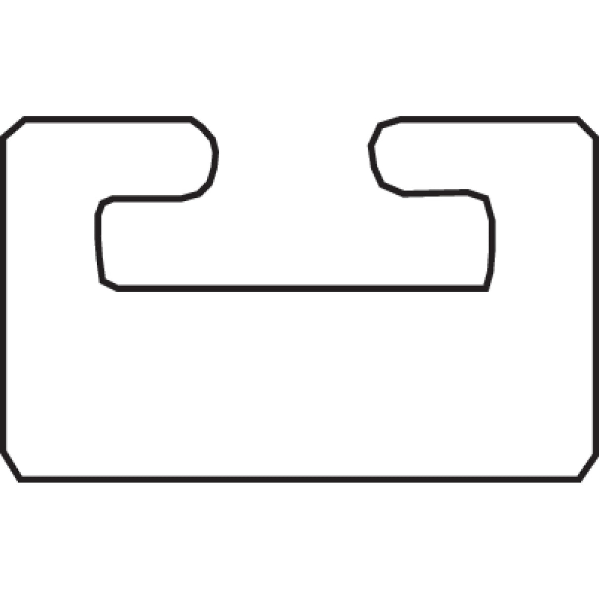 GARLAND 51-1 02-4525-1-01-01 Replacement Slide black  - uhmw - profile 02 - length 45.25" - kawasaki