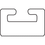 GARLAND 51-1 02-4525-1-01-01 Replacement Slide black  - uhmw - profile 02 - length 45.25" - kawasaki