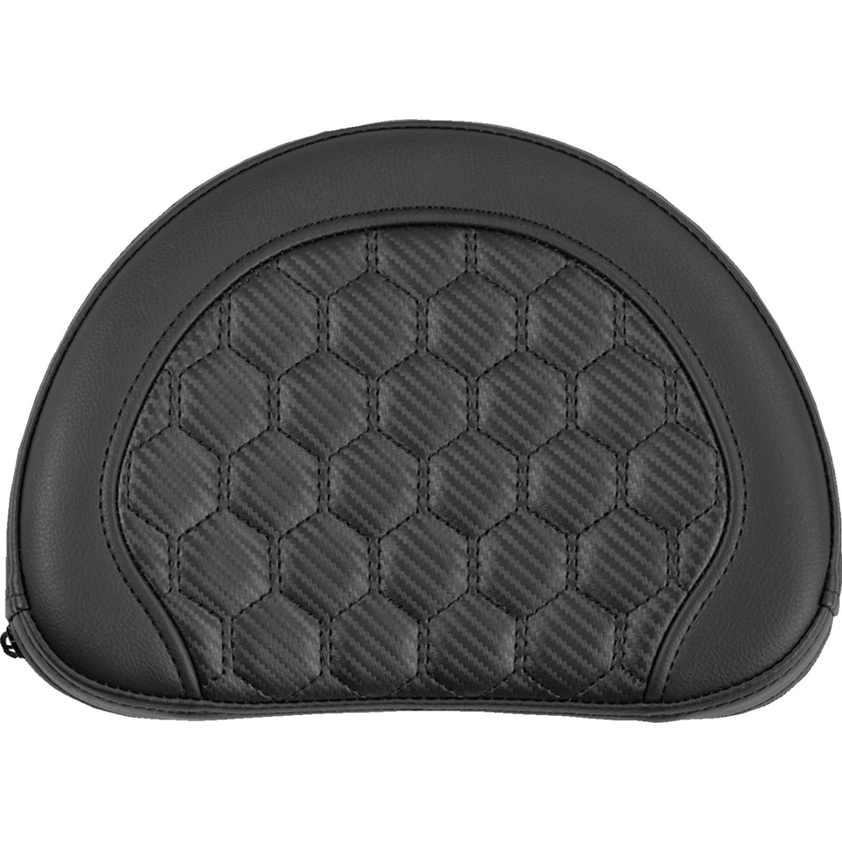 SADDLEMEN 0822-0664 051319000 Contoured Sissy Bar Pad honeycomb - black stitch