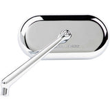 Arlen Ness Forged Oval Mirror Side View Oval Chrome Left - 13-171