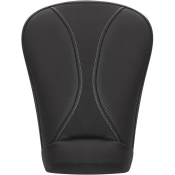 Saddlemen Dominator Pillion Pad Extended Reach Black With Gray Stitching - 808-07B-0162EXT For Harley Touring 2008-2026