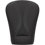 Saddlemen Dominator Pillion Pad Extended Reach Black With Gray Stitching - 808-07B-0162EXT For Harley Touring 2008-2026