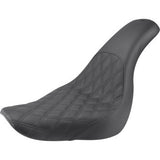 Saddlemen Profiler™ Lattice Stitch Seat Front Lattice Rear Smooth Black FX - 818-29-149 For Harley Softail 2018-2026