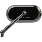 Arlen Ness Forged Oval Mirror Side View Oval Black Left - 13-170