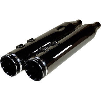 Khrome Werks 4-1/2" HP-Plus® Slip-On Mufflers Eclipse® With Tracer Tip - 201670 For Harley Touring 2017-2026