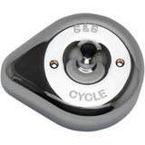 S&S Cycle Stealth Air Cleaner Cover Teardrop Chrome - 170-0530