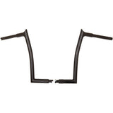 FAT Baggers INC. 1-1/4" EZ Install Pointed Top Handlebar 14" Black - 908014-B For Harley Motorcycles 2007-2025