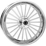 RC Components One-Piece Forged Illusion Wheel Illusion Rear Single Disc Without ABS Chrome 18x5.5 - 18550-9210-126C For Harley Touring 2009-2024