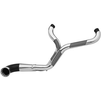 Trask 2-Into-1 Nasty Bastard Exhaust System Chrome - TM-5720CH For Harley Touring 2017-2026