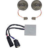 Custom Dynamics Smart LED Bullet Turn Signal Inserts Amber Red - CD-STS-AR-57 For Harley Touring 2014-2025