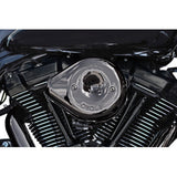 S&S Cycle Stealth Teardrop Air Cleaner Kit M8 Lava Chrome - 170-0781 For Harley Motorcycles 2017-2025