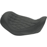 Mustang Wide Tripper™ Solo Seat Without Backrest Diamond Black - 76704 For Harley Motorcycles 2006-2017