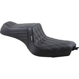 LePera Tailwhip Seat Double Diamond Black - LK-586DD For Harley Sportster 2010-2022